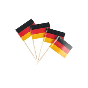 Custom Germany Wooden Food Picks Cocktail Toothpicks All National Flags