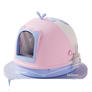 Cama de mierda grande, cajón completamente cerrado, a prueba de salpicaduras, suministros para lavabo de arena para gatos, caja de arena para inodoro hecha de plástico - Product Image 1