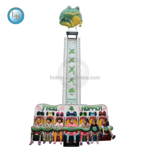 Parque Temático Paseos <span class=keywords><strong>Happy</strong></span> <span class=keywords><strong>Land</strong></span> Atracciones Niños Juegos eléctricos al aire libre Salto de rana Paseos Mini Drop Tower - Product Image 3