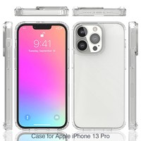 Coque de téléphone hybride transparente en cristal pour iPhone 17 16 15 14 Pro Max X XR