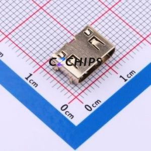 KH-HDMI-0001 HDMI Connector SMD Connector ( Connector Type: HDMI-C )( Gender: Female )( Total Number of PINs: 19P ) - Product Image 1
