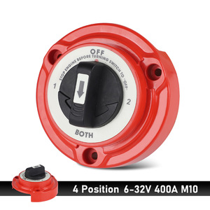 Cnspeed 4-Speed Dual-Battery Power Cut-Off Switch M10 Studs For RVs And <b>Yachts</b> - Product Image 2