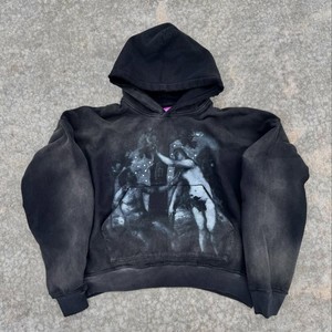 Áo khoác nỉ Unisex dáng rộng, chất liệu acid wash, kiểu dáng cổ điển, phai màu nắng, có dây rút, thiết kế OEM&ODM tùy chỉnh cao cấp dành cho nam và nữ - Product Image 3