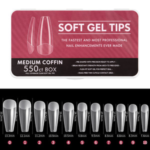 550 conseils faux <span class=keywords><strong>ongles</strong></span> nouveaux conseils mats faux <span class=keywords><strong>ongles</strong></span> presse sur cercueil Stiletto amande carré ovale Nail Art pratique manucure outil - Product Image 2