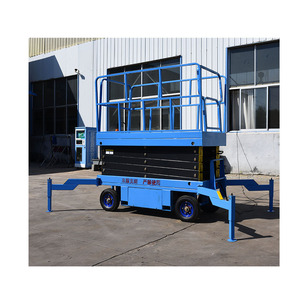 Cina Top 4m 6m 8m 10m 12m 14m 16m 8m ponsel listrik Manlift mengangkat gunting Platform mengangkat medan kasar - Product Image 5
