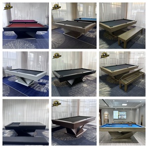7ft 8ft 9ft American 9 Balls 3 en 1 <span class=keywords><strong>Table</strong></span> de <span class=keywords><strong>billard</strong></span> avec lit en ardoise <span class=keywords><strong>Table</strong></span> de tennis en chêne et bois massif <span class=keywords><strong>Table</strong></span> à manger <span class=keywords><strong>Chaise</strong></span> de rangement - Product Image 6