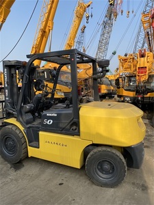 Komatsu 5 toneladas 3 mástil Triplex 4,5 m carretilla elevadora Japón Original FD50 segunda mano manual transpaleta buena bomba precio razonable - Product Image 2