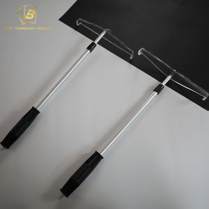 Herse à jetons flexible 2 sections en aluminium réglable Accessoires de jeu Râteau à jetons de poker Râteau à <span class=keywords><strong>roulette</strong></span> - Product Image 3