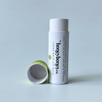 Emballage de baume à lèvres et de rouge à lèvres en tube de carton personnalisable, écologique, biodégradable, recyclable, de haute qualité, fait à la main, avec estampage