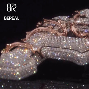 Colgante de Letra 3D de Moissanita VVS Certificada por GRA, Personalizado en Plata 925, Estilo Hip Hop, Pasa Prueba de Diamante, Joyería Fina - Product Image 2