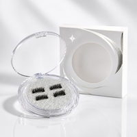 Faux cils faciles à poser, micro-cils magnétiques, 5 paires, aspect naturel, imperméables, kit d'eye-liner et de cils magnétiques, vente en gros