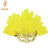 Masque en Plumes de Renard de Qualité Supérieure pour Fêtes, Carnaval Brésilien, Halloween, Soirées Déguisées, Mardi Gras, Cosplay et Spectacles Scéniques
