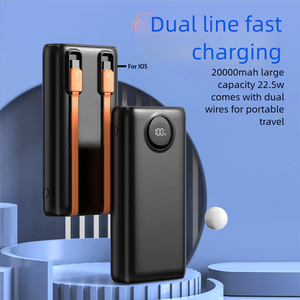 Atacado PD 22.5W Mini Powerbank Construir em Cabo de Alta Capacidade 20000mAh Carregador Portátil Power Bank para Telefone - Product Image 6