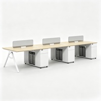 Poste de travail modulaire au design simple pour bureau, table de travail, mobilier de poste de travail