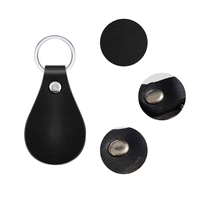 Porte-clés en cuir PU personnalisable avec logo, impression en relief, simple, pour voiture, cadeau d'affaires, durable