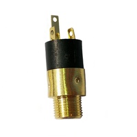 Resh produce-Mini conector de teléfono hembra de 3 pines, Conector de audio de 1/8 "y 3,5mm con tuerca