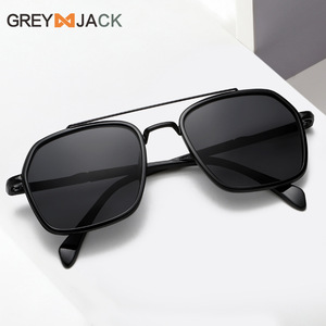Nouvelles lunettes de soleil polarisées de style européen et américain pour hommes, monture en métal TR, protection UV400, verres noirs, type 3, pare-soleil - Product Image 2