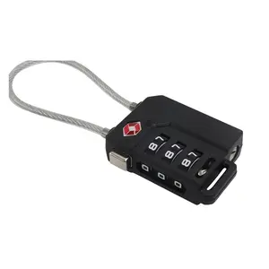 TSA TSA Kabel Draht Passwort digitaler Silbers tahl draht Hochwertiges PC-Material Sicherheits gepäck benutzer definierte tsa Lock