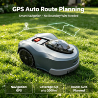Tondeuse robot industrielle sans fil GPS RTK, planification de trajectoire sans limite, coupe-herbe automatique intelligent 21V 9.8Ah 320m² pour ferme et golf