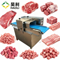 Machine à découper la viande commerciale, trancheuse à poisson et à bœuf, hachoir à poitrine de poulet, acier inoxydable de qualité alimentaire, automatique, haute efficacité, nouvelle