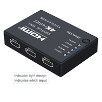 Commutateur HDTV 5 ports 4K 60Hz, 5 entrées 1 sortie, avec télécommande IR, prend en charge HDR HDCP2.2 3D pour TV PS5 Xbox