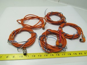 PLC Lumberg Automation RKT4-21/5M <strong>Aproximately</strong> 10ft length 4pin M12 lot of5 Warranty Product - Product Image 1