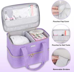 Free Sample Nail Lamp Storage <b>Bag</b> Organizer Holds Double Layer Beauty Tools Tools Storage Nail Polish <b>Organiser</b> <b>Bag</b> - Product Image 1