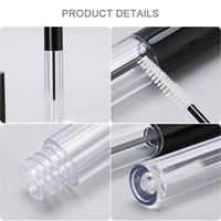 Conteneur cosmétique personnalisé en PETG transparent pour gloss et rouge à lèvres avec bouchon à vis, diamètre personnalisé, couleur personnalisée, emballage multi-capacités