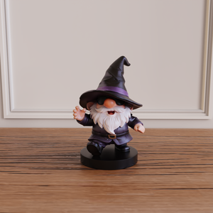 Statuetta Personalizzata in Resina OEM ODM, Gnomo Magico con Base, Fornitore all'Ingrosso di Statue da Collezione in Poliresina - Product Image 6