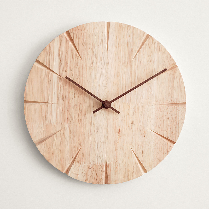 Home Decor Custom Solid Wood Clock