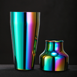 Shaker à cocktails américain coloré pour barman, bouteille de 550 ml, simple, en acier inoxydable, pour Tequila et vin - Product Image 5