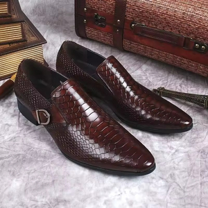 Zapatos Oxford Formales Hechos a Mano para Otoño, Transpirables, Impermeables, con Hebilla, para Negocios, Bodas, para Hombre, que Aumentan la Estatura - Product Image 5