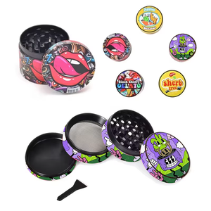 מטחנת טבק מסגסוגת אבץ 4 שכבות 40 מ\\\"מ של WOWO TECH, מכירה סיטונאית חמה, יצרן ציוד מקורי, מטחנת עשבים ממתכת לחנויות עישון - Product Image 5