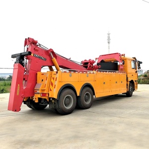 Camión de Remolque Pesado Shacman F3000 de 20 Toneladas, Camión de Rescate 6x4 con Grúa Hidráulica - Product Image 4