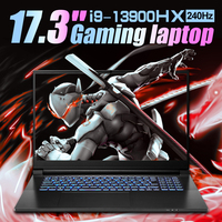 Ordinateur portable de jeu 17,3 pouces QHD 144Hz en gros avec processeur Core i9-13900HX, cartes graphiques RTX 4060/4070 8G et mémoire vidéo DDR4, prises UK