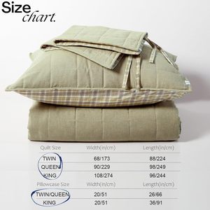 100% Cotton Quilted Quilt <strong>Olive</strong> <strong>Green</strong> for Home Bedroom Cozy <strong>Bedding</strong> - Product Image 2