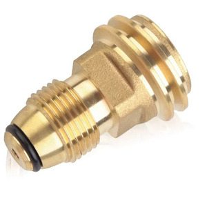Brass Propane Gas Adapter Connector For Portable Camping <b>Stove</b> With One Piece Design - Product Image 1