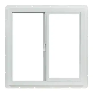 Nouveau design de fenêtre insonorisée en PVC 2 panneaux double vitrage personnalisé fenêtres en vinyle blanc fenêtre UPVC avec sous-seuils