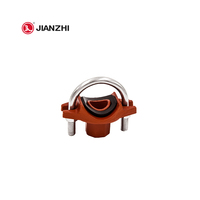 JIANZHI-Camiseta mecánica acanalada de hierro, dúctil de 2 pulgadas