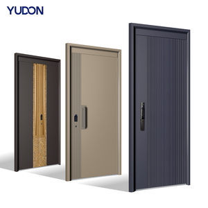 Puerta blindada de metal para exteriores de alta calidad de YUDON DOOR China, de aleación de zinc y acero, resistente a impactos y a prueba de balas, para villas y apartamentos. - Product Image 1