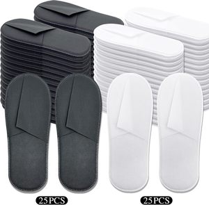Chaussons jetables pour hôtel, spa, usage des clients, en tissu non tissé, chaussons jetables bon marché - Product Image 6