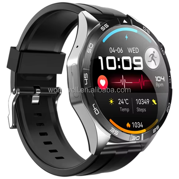 AMOLED Display Android Smart Watch 4G SIM Card Global Frequency Bands WiFi GPS Position Video Call With Camera