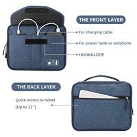 Boîte de rangement numérique multifonctionnelle, sac de rangement numérique en tissu Oxford double couche, organisateur de chargeur de téléphone et de câble de données