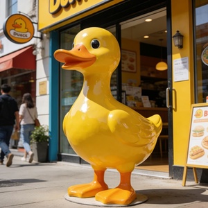Esculturas de Animales de Dibujos Animados Personalizadas, Modernas y Ecológicas, de Fibra de Vidrio, Patos Amarillos, al Mejor <span class=keywords><strong>Precio</strong></span>, Venta al Por Mayor - Product Image 3