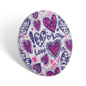 Miroir de poche compact rond en acrylique brillant, cadeau pour demoiselle d'honneur, pas cher - Product Image 4