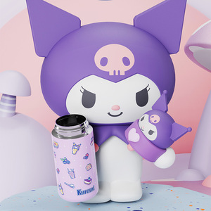350ml Sanrioed Cartoon Thermos Tasse 316 En Acier Inoxydable Thermos Mignon Kuromi Cinnamoroll Melody Tasse À Eau Portable Pour Enfants - Product Image 5