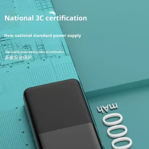 แบตเตอรี่ลิเธียมโพลิเมอร์ PD22.5W 20000มิลลิแอมป์ต่<span class=keywords><strong>อก</strong></span>ับอินพุตประเภท C และจอแสดงผล LED แบบพกพาพกพาชาร์จได้ - Product Image 2