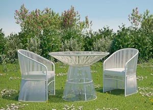 Wicker Vườn Sets/Mây Bàn Ăn Tròn Và Bộ Ghế - Product Image 5