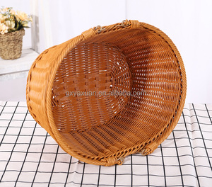 Nhỏ Cổ Điển Khách Sạn Nhà Hàng Tay Dệt Nhựa PP Mây Giỏ Bánh Mì Bánh Mì Tự Chọn Lưu Trữ Hiển Thị Thực Phẩm Nhỏ - Product Image 6