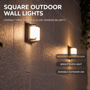 SENZHAO IP65 ไฟติดผนัง LED สำหรับภายนอกอาคาร โคมไฟติดผนังภายนอกสไตล์โมเดิร์นมินิมอล สำหรับวิลล่า โรงแรม โครงการ ระเบียง ตกแต่งสวน ไฟติดผนัง - Product Image 1